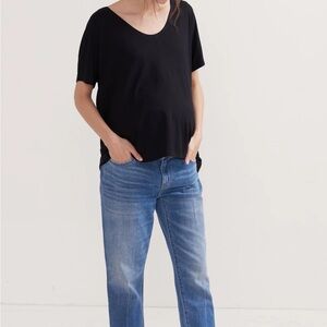 Hatch The Perfect Vee Shirt in Black